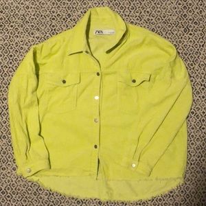 Zara Green Shacket Shirt in Large